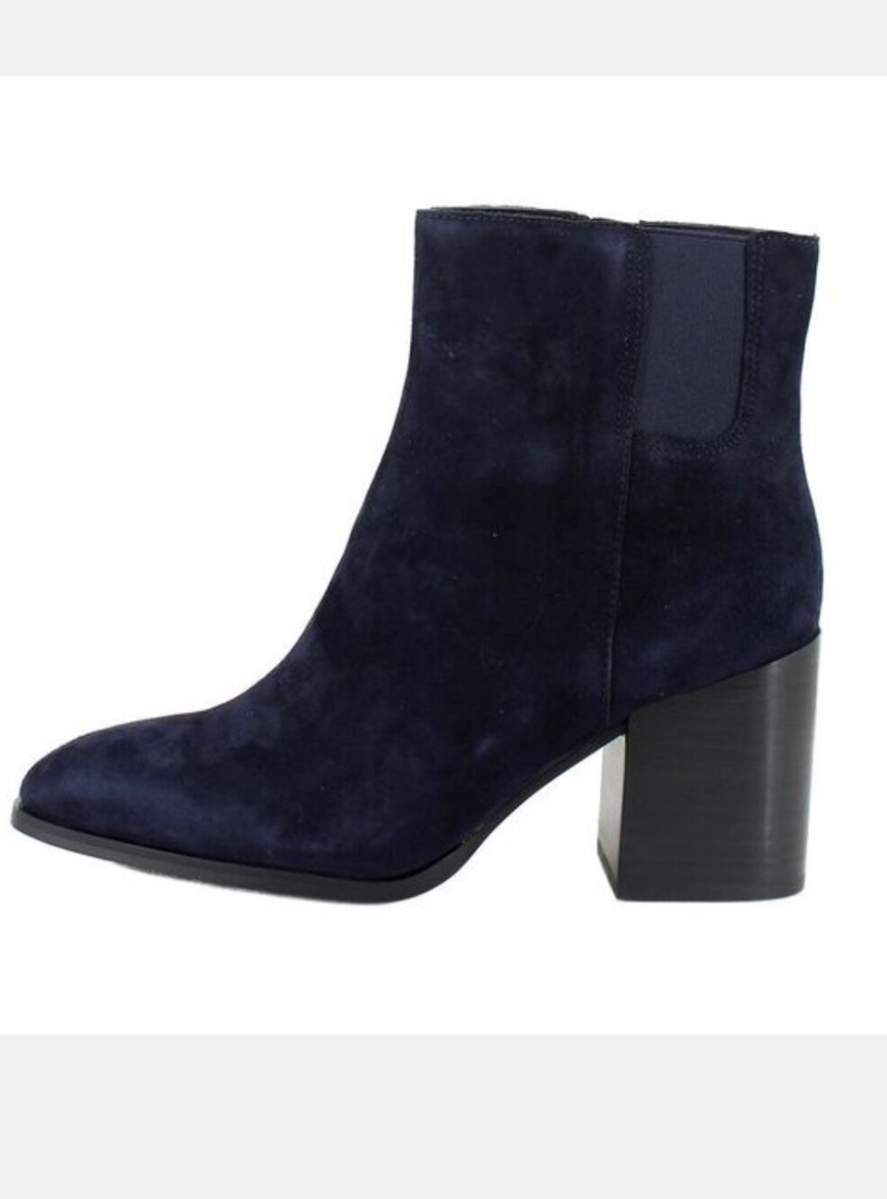 Vionic Vynn Boot Women's Navy Suede Block Heel - Picture 2 of 7